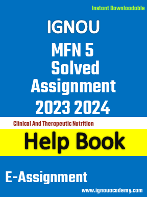 IGNOU MFN 5 Solved Assignment 2023 2024